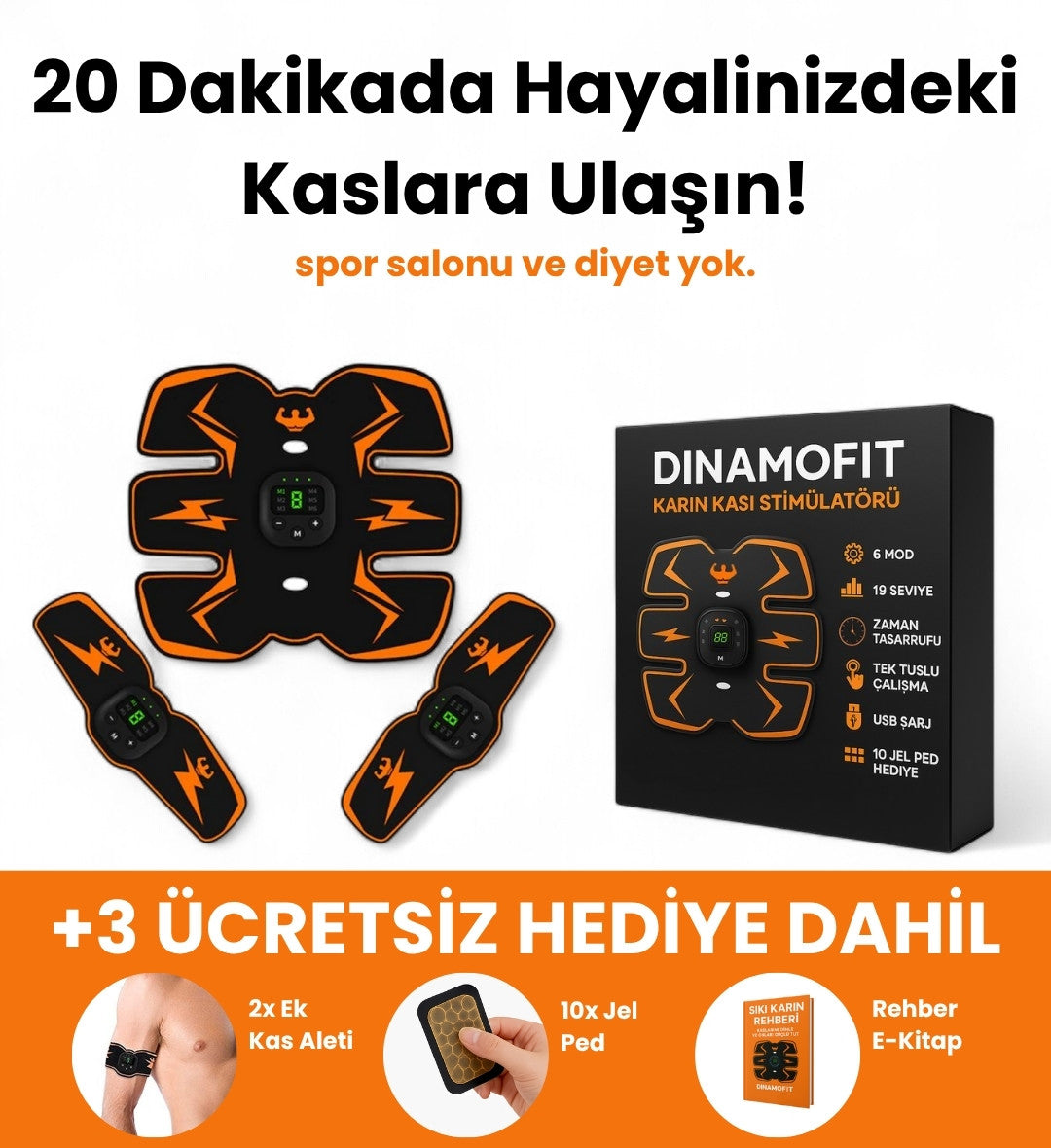 Karın Kası Cihazı - Sadece 20 Dakikada!